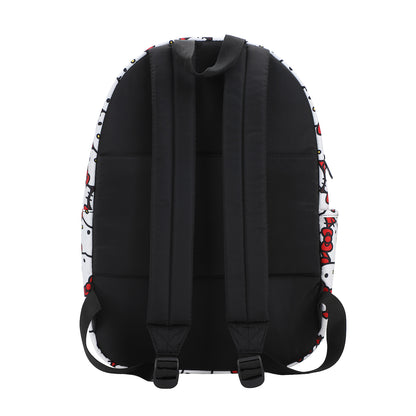 Sanrio Hello Kitty Head Toss AOP with Hello Kitty Verbiage Travel Backpack